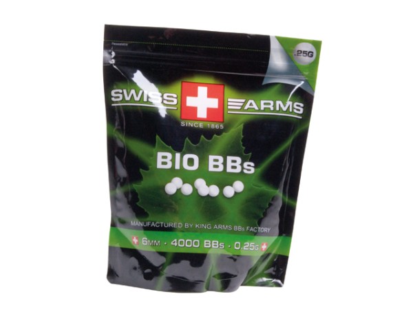 Swiss Arms 6mm BIO BBs Weiß 0,25 g 4.000 Stück