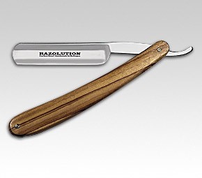 Razolution Rasiermesser Modell "Olive Wood"
