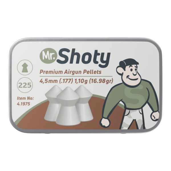Mr. Shoty Spitzkopf Diabolos 5,5 mm (.22) - 1,10 g - 225 Stk.