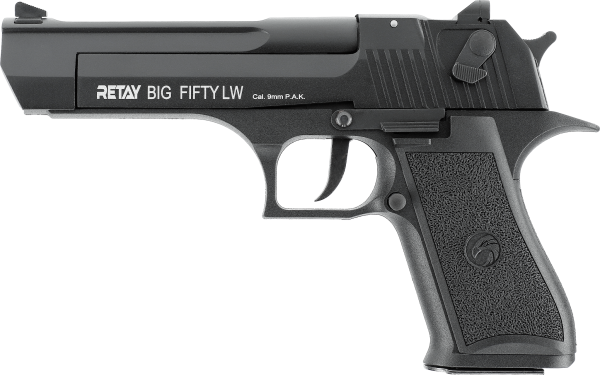 RETAY Big Fifty LW Schreckschuss Pistole 9 mm P.A.K Black