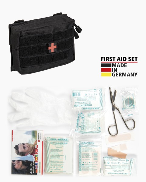 Mil-Tec First Aid Set 'Leina' Pro.25-Tlg.Sm Schwarz