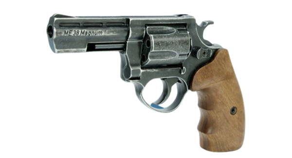 ME 38 Magnum Schreckschuss Revolver 9 mm R.K antik-look mit Holzgriff