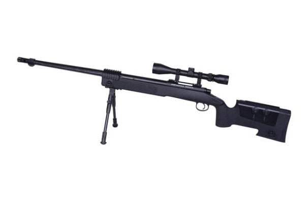 AirmaX® MB16 Sniper Softair Gewehr 6 mm BB schwarz