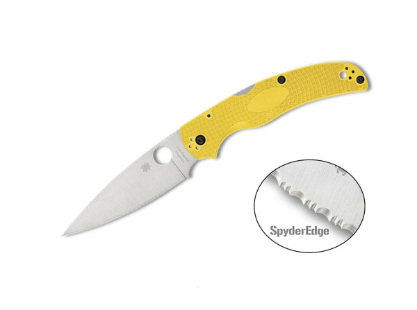 Spyderco Native Chief Lightweight Salt CPM MagnaCut Yellow FRN SpyderEdge Taschenmesser gelb