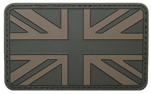 Klettabzeichen Großbritannien oliv 3D