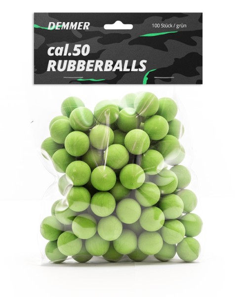 Demmer Rubberballs 100 Schuss cal. .50 grün