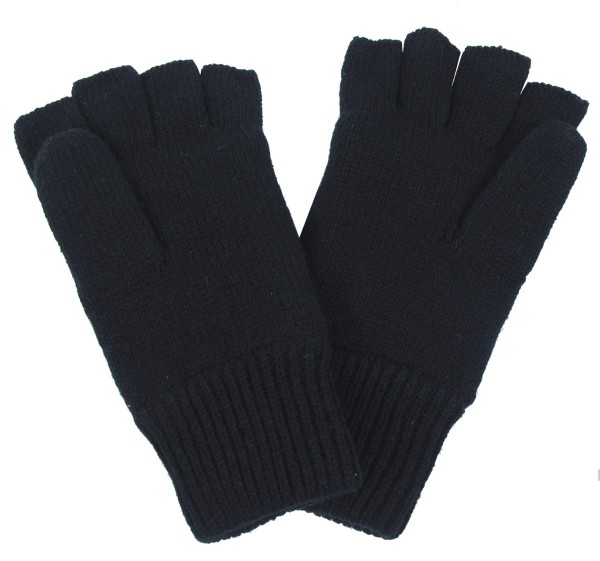 Strick-Handschuhe gefüttert schwarz