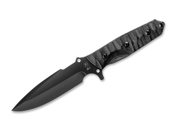 TB Outdoor Maraudeur G10 Textured Black Feststehendes Messer schwarz