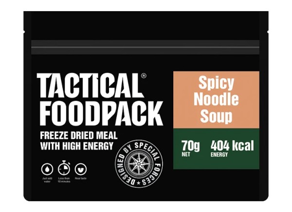 Tactical Foodpack Outdoor-Nahrung würzige Nudelsuppe