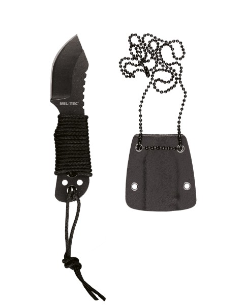 Mil-Tec Neck Knife Paracord mit Kette 10,5Cm