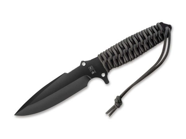 TB Outdoor Maraudeur Paracord Black Feststehendes Messer schwarz