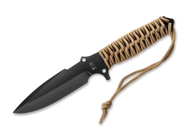 TB Outdoor Maraudeur Paracord Brown Feststehendes Messer braun