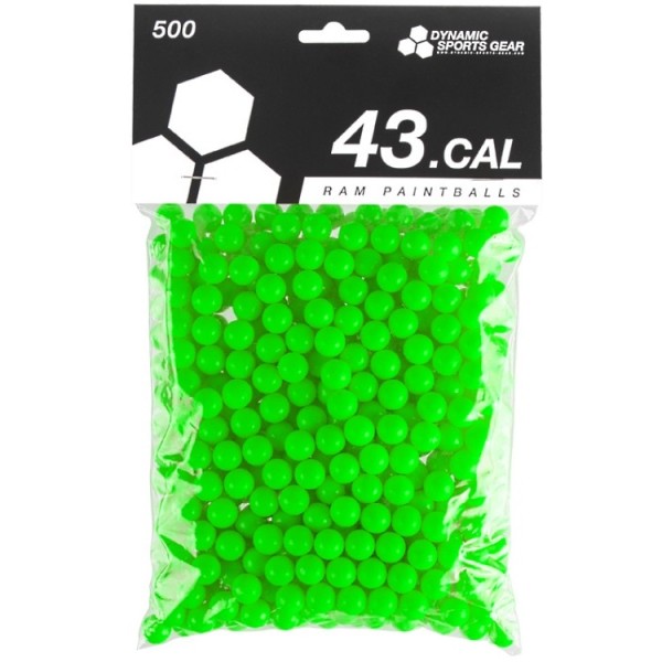 Dynamic Sports Paintballs/Farbkugeln 500 Schuss cal. .43 grün
