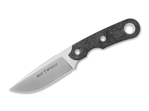 Viper Basic 1 MagnaCut Marble CF Feststehendes Messer schwarz