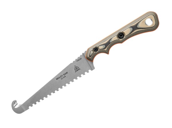 TOPS Knives Muley Saw Tan Black G10 Feststehendes Messer mehrfarbig