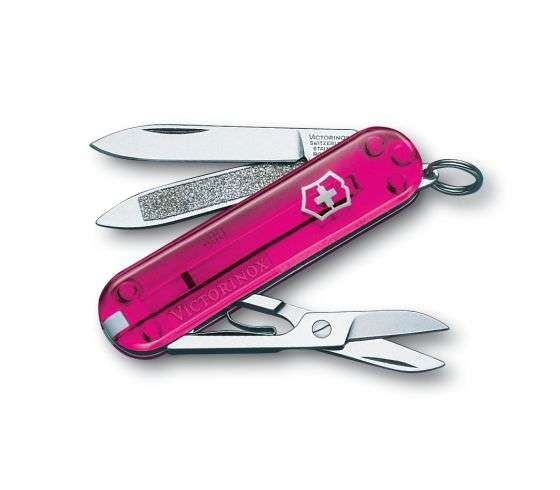 Kleines Taschenmesser Classic SD pink transparent