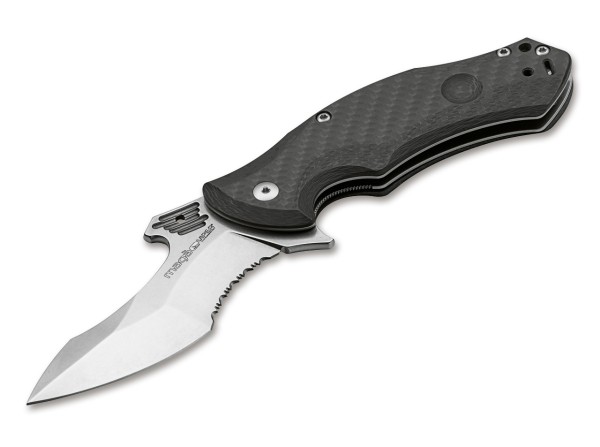 Magà Stone Washed Carbon Serrated