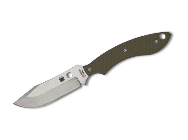 Spyderco Stok Bowie Feststehendes Messer grün