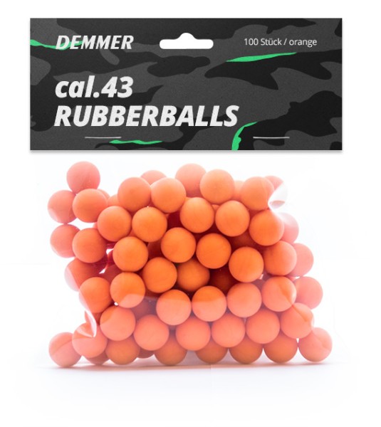 Demmer Rubberballs 100 Schuss cal. .43 orange