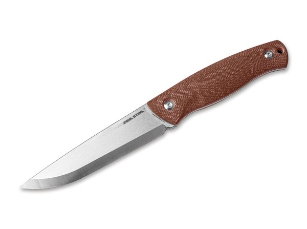 Real Steel Pathfinder Fixed Micarta Brown Feststehendes Messer braun