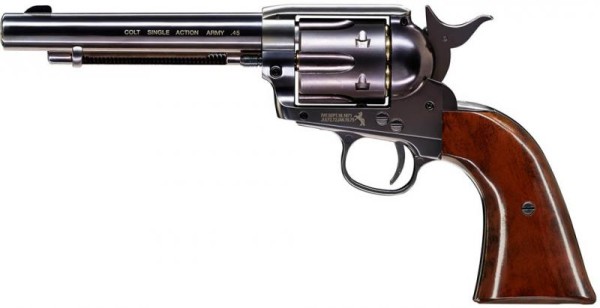 Colt Single Action Army 45 CO2 Luftdruck Revolver 4,5 mm Diabolo Blue Finish