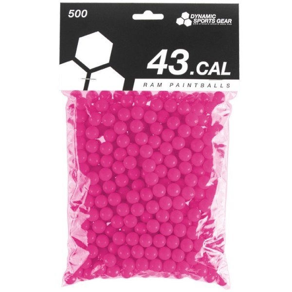 Dynamic Sports Paintballs/Farbkugeln 500 Schuss cal. .43 pink