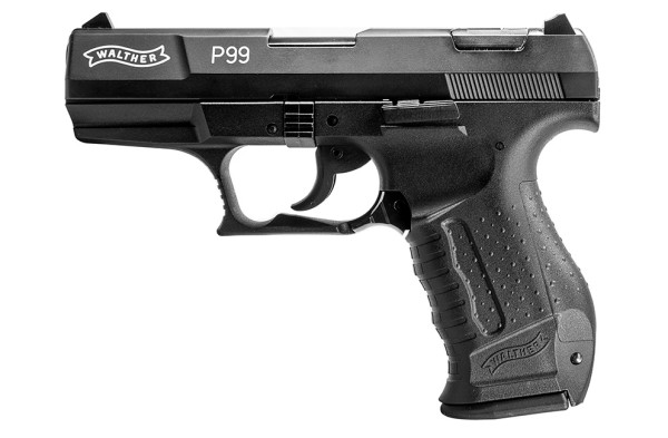 Walther P99 Schreckschuss Pistole 9 mm P.A.K. schwarz + 50 Demmer Platzpatronen