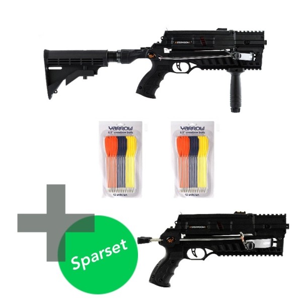 Set Steambow AR-6 Stinger II Tactical und Compact inkl. 24 Bolzen