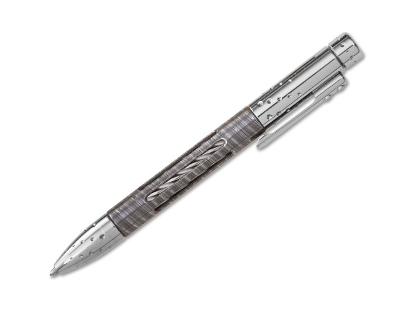 Nyala Pen Damast Shiny Grey