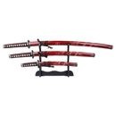 Samurai Schwerter Set Daisho rot
