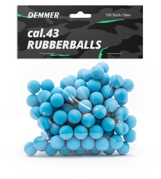 Demmer Rubberballs 100 Schuss cal. .43 blau