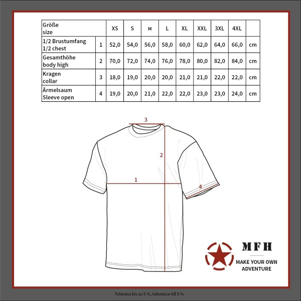 US T-Shirt halbarm M 97 SK tarn