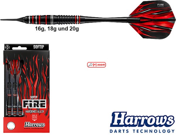 HARROWS Fire High Grade Alloy Softdarts