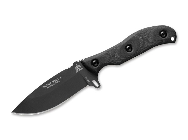 TOPS Knives Silent Hero 4 Feststehendes Messer schwarz