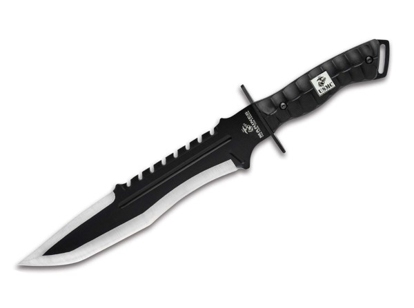 United Cutlery USMC Bulldog Bowie Knife Feststehendes Messer schwarz
