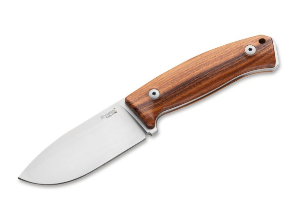 LionSteel M2M Santos Wood Feststehendes Messer braun