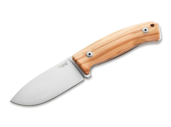 LionSteel M2M Olive Wood Feststehendes Messer braun