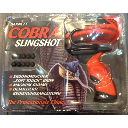 Barnett Schleuder Cobra Slingshot schwarz rot