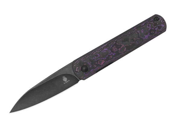 Kizer Feist XL CF Purple Taschenmesser violett