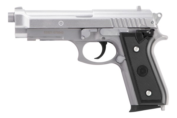 Cybergun PT92 Softair Pistole 0,5 Joule 6 mm BB silber