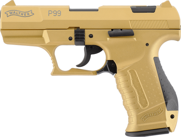 Walther P99 Schreckschuss Pistole 9 mm P.A.K. limitierte Gold Edition