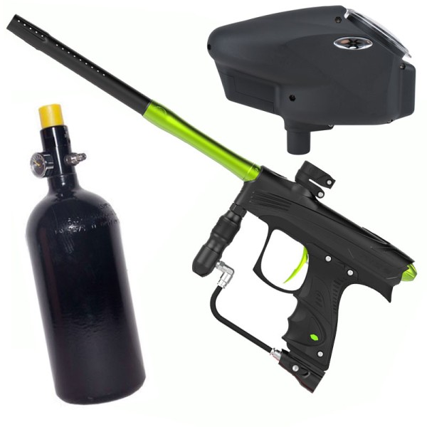Dye Rize CZR Paintball Package - black/lime