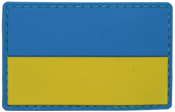 5 x Klettabzeichen Ukraine 3D